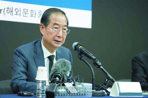 韩国国务总理韩德洙资料图 据中新社